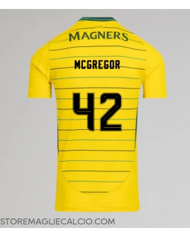 Celtic Callum McGregor #42 Maglia Gara Trasferta Repliche 2024-25 Maniche Corte
